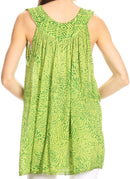 Sakkas Larissa V-Neck Animal Print Tank