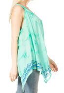 Sakkas Ligia Womne's Sleeveless Classic Casual Tank Top Loose Fit Summer Tie Dye