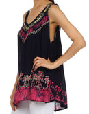 Sakkas Oasis Gauzy Crepe Sleeveless Blouse