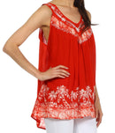 Sakkas Oasis Gauzy Crepe Sleeveless Blouse