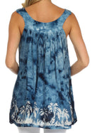 Sakkas Palmetto Batik Sleeveless Blouse