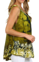 Sakkas Palmetto Batik Sleeveless Blouse