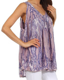 Sakkas Boho Love Sleeveless Blouse