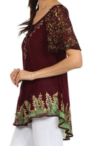 Sakkas New Spirit Batik Relaxed Fit Blouse