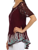 Sakkas New Spirit Batik Relaxed Fit Blouse