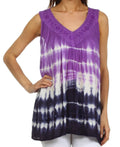 Sakkas Dakota Sky Sleeveless Blouse#color_Purple