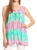 Sakkas Ocean Breeze Sleeveless Blouse#color_Mauve