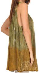 Sakkas Merida Ombre Relaxed Fit Sleeveless V-Neck Blouse