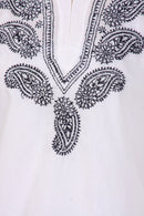 Sakkas Paisley Embroidered Cotton Long Sleeve Blouse