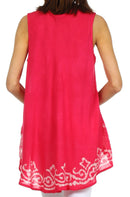 Sakkas Wild Raven Batik Hi Lo Blouse / Tunic