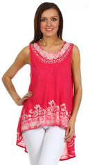 Sakkas Wild Raven Batik Hi Lo Blouse / Tunic