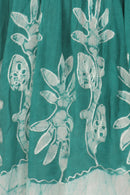 Sakkas Women's Embroidered Batik Gauzy Rayon Tunic Blouse