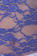 Sakkas Stretch Floral Lace Cap Sleeve Tunic Length Tee - Made in USA