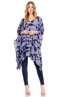 Sakkas Adalwin Desert Sun Lightweight Circle Ponch Tunic Top Blouse W / Embroidery