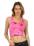 Sakkas Mesh Racerback Crop Top#color_Antique Map Pink