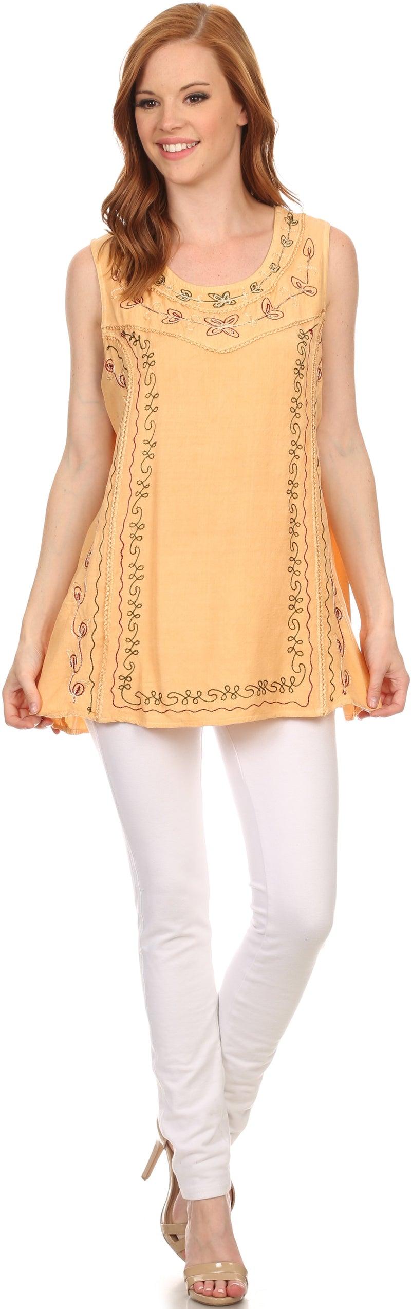 Sakkas Anika Stonewashed Rayon Blouse