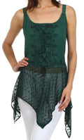 Sakkas Gisela Corset Style Top#color_ForestGreen