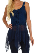 Sakkas Gisela Corset Style Top#color_Navy