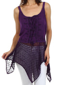 Sakkas Gisela Corset Style Top#color_Purple