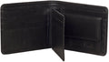 Sakkas Men's Authentic Leather Regular Bi-Fold Wallet - New!#color_Black