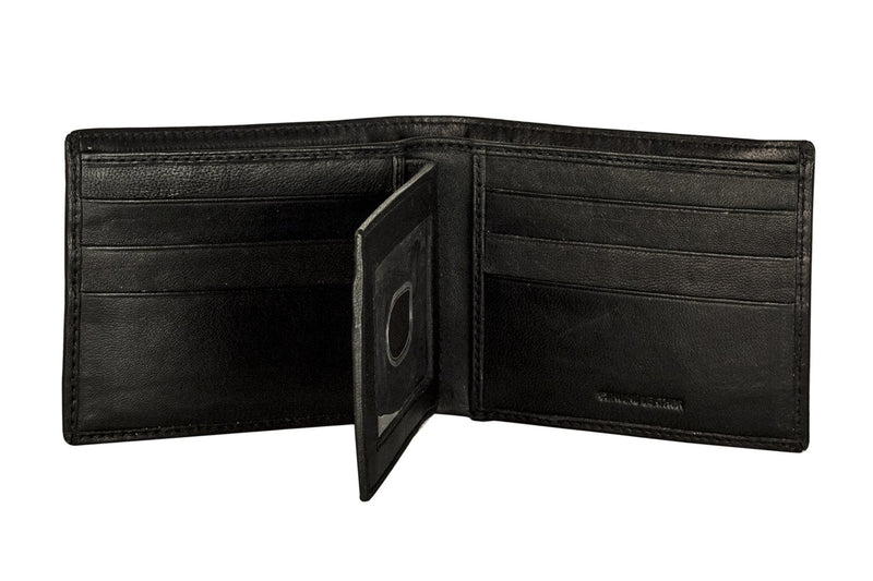 Sakkas Men's Bi-Fold Leather Wallet - Removable Card / ID Case - With Gift bag