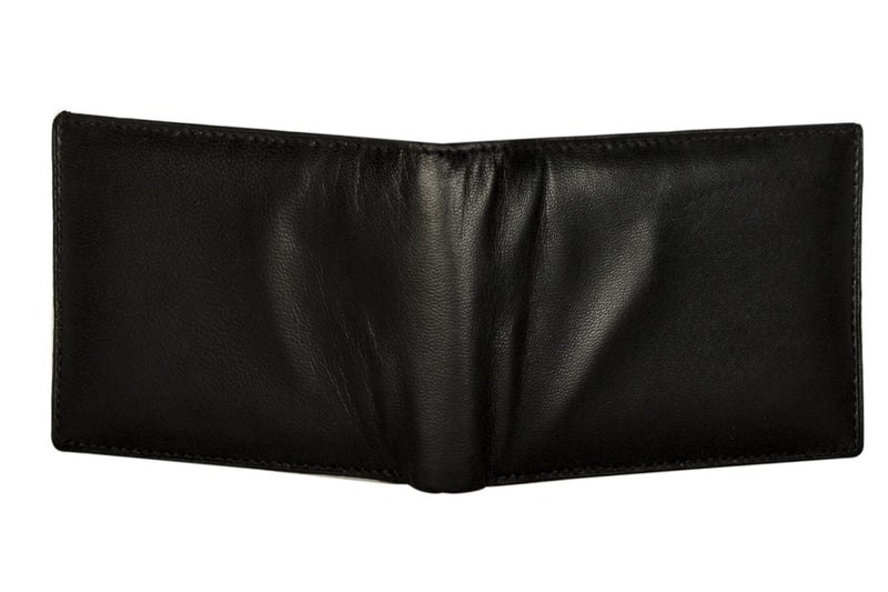 Sakkas Men's Bi-Fold Leather Wallet - Removable Card / ID Case - With Gift bag