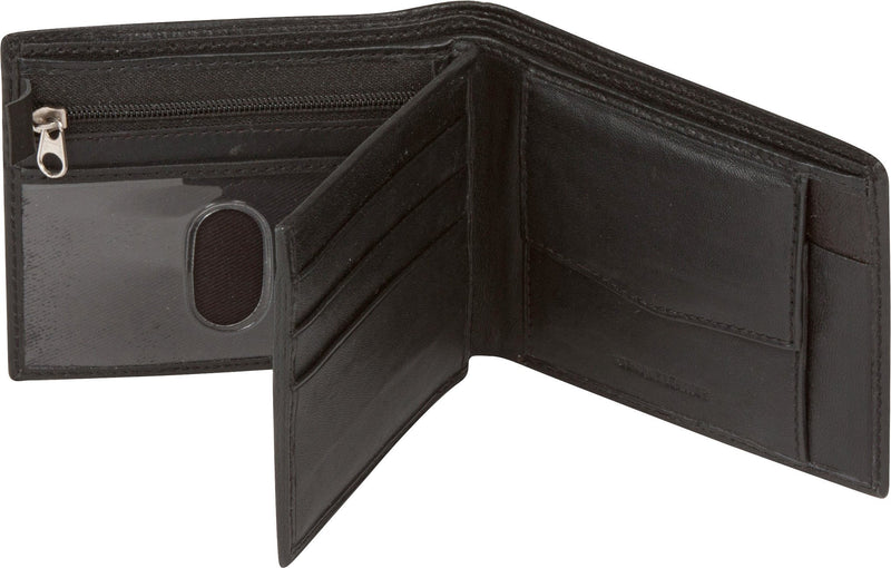 Sakkas Men's Bi-Fold Leather Wallet with 6 Card Slots/2 Coin Pkts with Gift bag