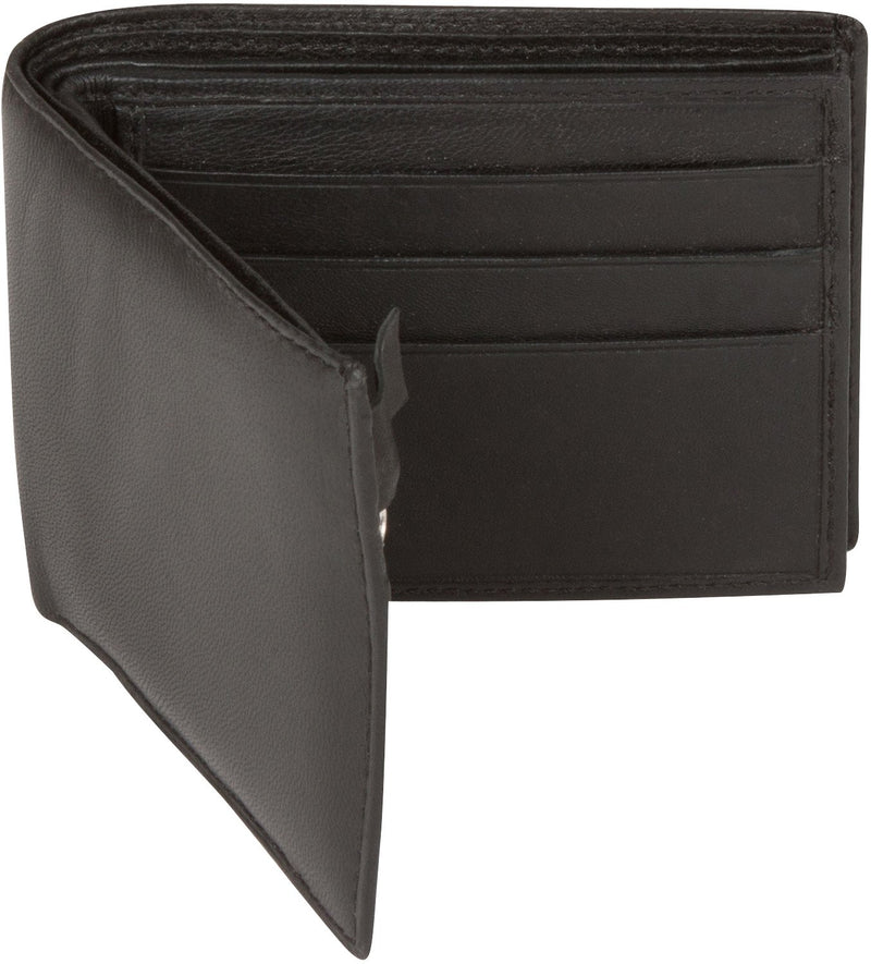 Sakkas Men's Bi-Fold Leather Wallet with 6 Card Slots/2 Coin Pkts with Gift bag