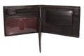 Sakkas Men's Bi-Fold Leather Wallet with 6 Card Slots/2 Coin Pkts with Gift bag#color_Brown