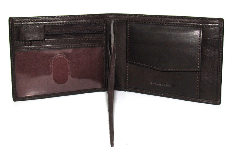 Sakkas Men's Bi-Fold Leather Wallet with 6 Card Slots/2 Coin Pkts with Gift bag