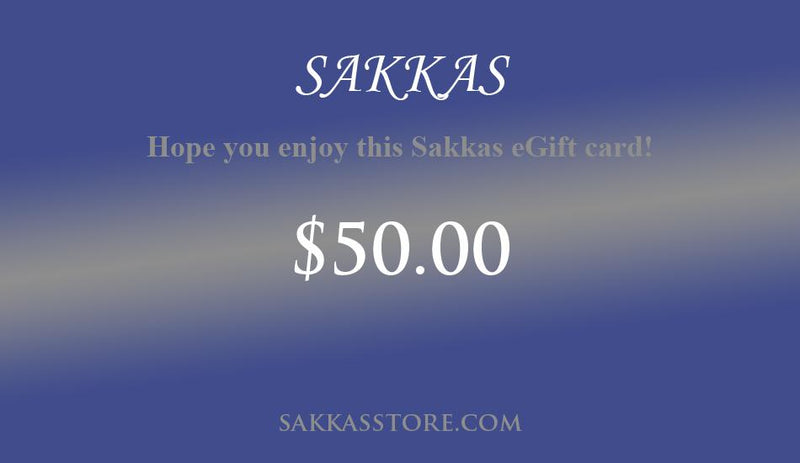 Sakkas Store e-Gift Card $50