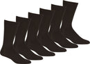 Sakkas Men's Cotton Blend Ribbed Dress Socks Value 6-Pack