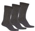 Sakkas Men's Cotton Blend Ribbed Dress Socks Value 6-Pack#color_Grey3-Pack