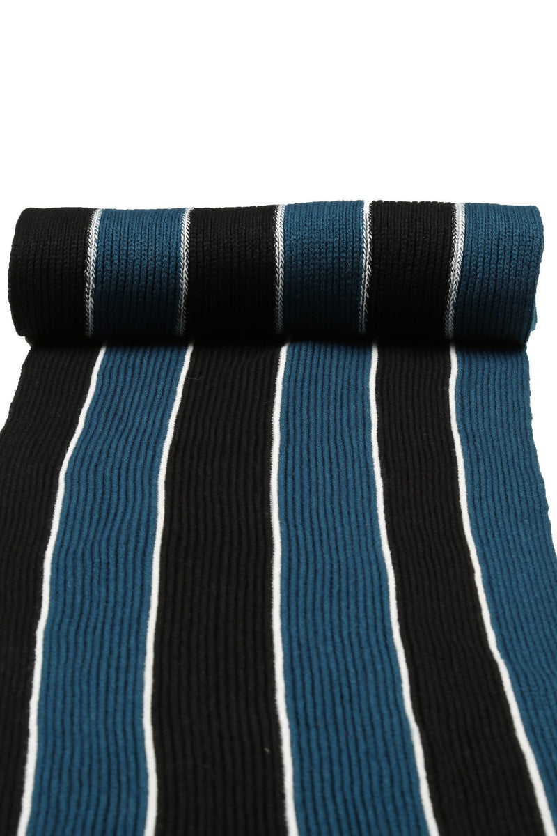 Sakkas Rhyland Striped Color Block Knitted Winter Scarf With Fringe